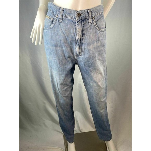 Krizia Jeans Light Wash High Waisted Mom Jeans Vin - Picture 2 of 7